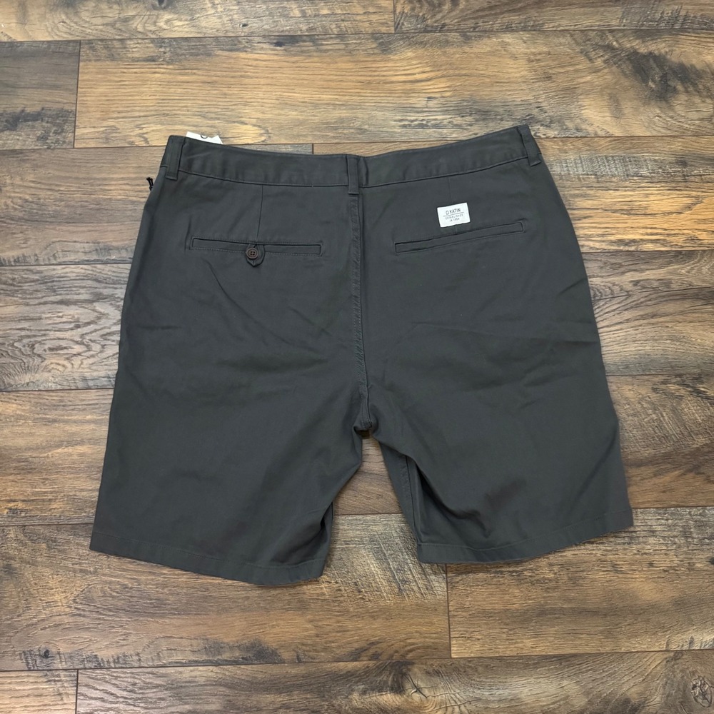 Katin Mens Chino Shorts Size 36 Gray Stretch Casual Flat Front Skate Surf NWT - Picture 5 of 5